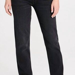 MOTHER Black Denim Jeans - “The smarty pants hover”